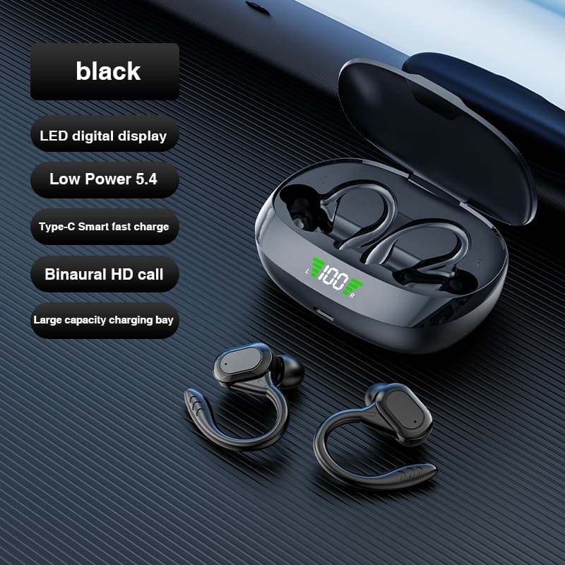 S730 Fones de Ouvido Bluetooth, Fones Esportivos Sem Fio à Prova d'Água, Som Estéreo HiFi, Fones de Ouvido Digitais com