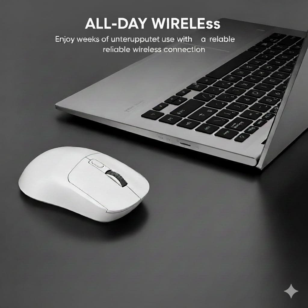 Mouse sem fio ITLY M348 Mouse Bluetooth de Dupla Banda Uso para Jogos e Escritório Compatível com Computadores e