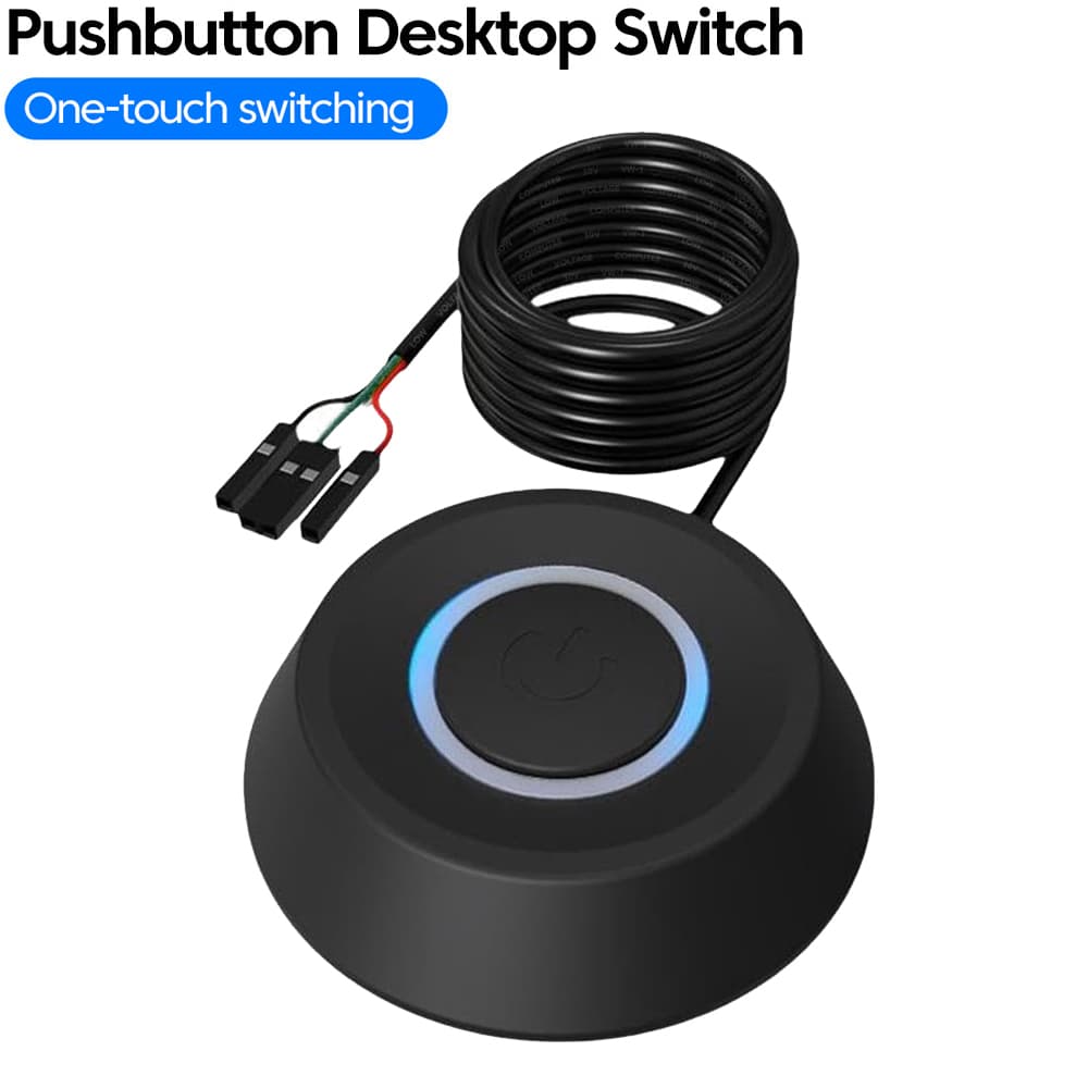 Interruptor Host Do PC Da Fonte De Alimentação Com Indicador LED Botão Liga/Desliga De 1.83 M
