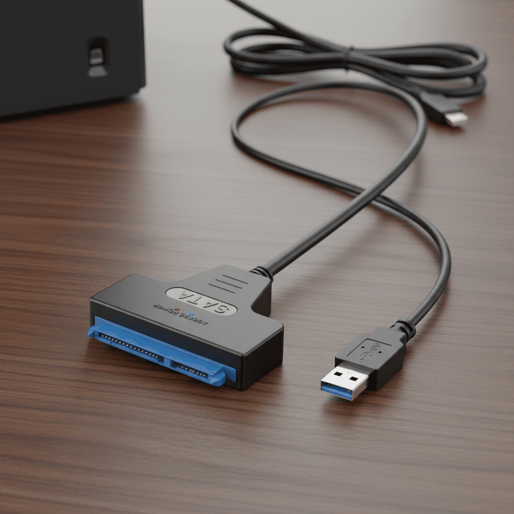  Cabo Adaptador USB 3.0 para SATA para SSDs e HDDs de 2,5 polegadas, uso externo
