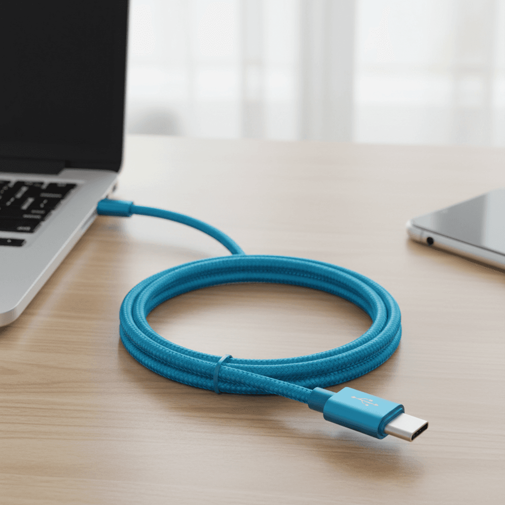  Cabo USB Tipo C 2M para Samsung, Redmi, OnePlus - Carregamento Rápido, Transferência de Dados Rápida, Design Durável