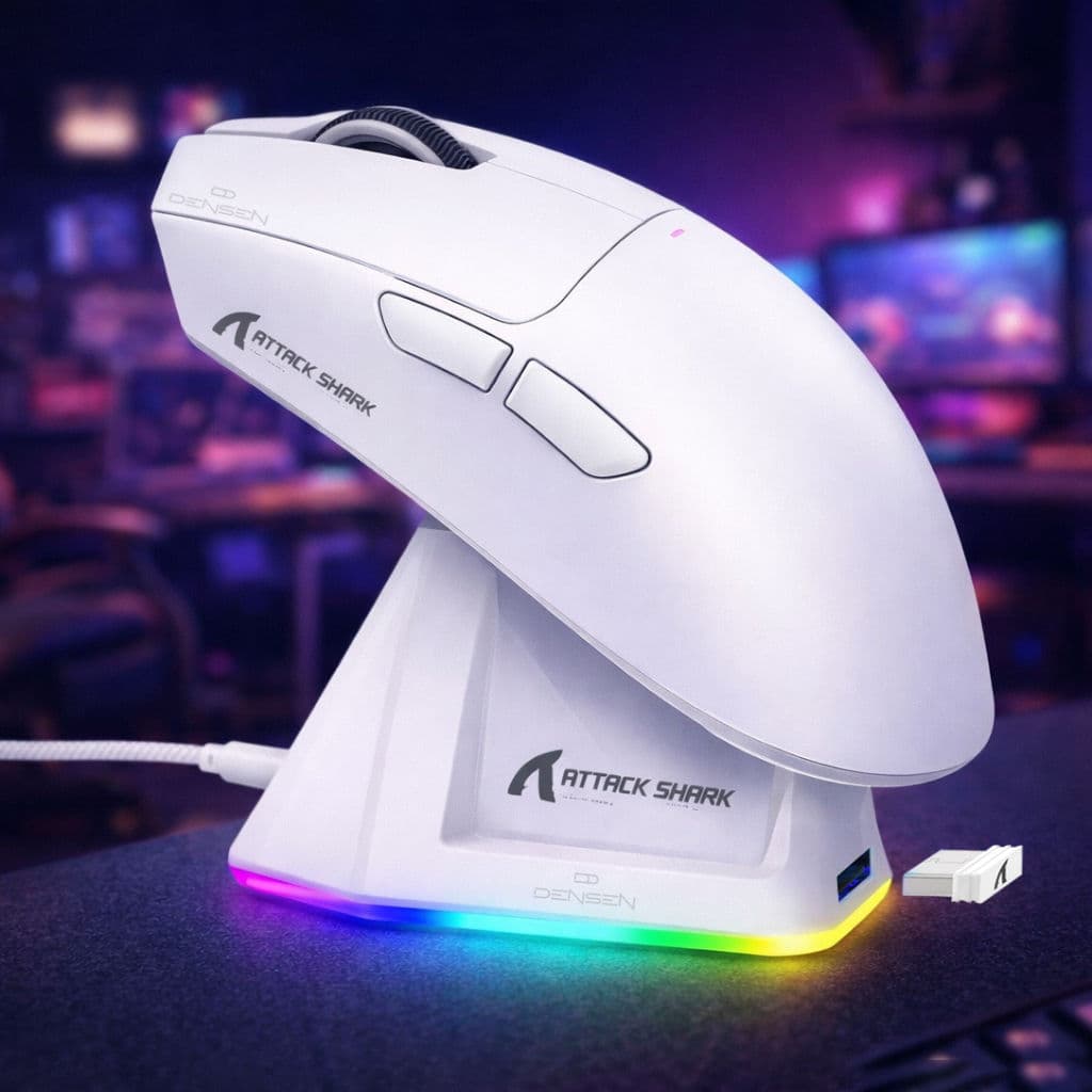 Mouse Sem Fio Tri-Modo ATTACK SHARK X11 PAW3311 - Presente para Esports
