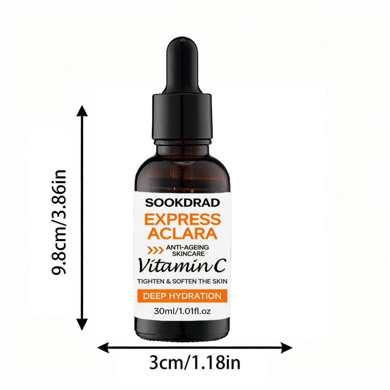 Vitamina C Hidratação Diária, Cuidado Antissinais, Suaviza e Hidrata a Pele, Para Todos os Grupos Etários 30ml