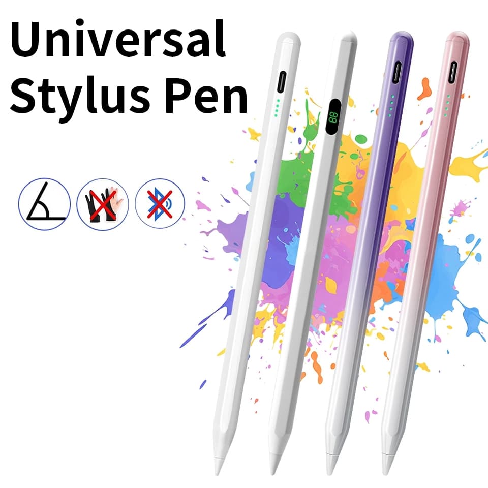 2026 Caneta Stylus Universal Para Tablets e Telefones iOS, Android e Windows, Multicolorida, Caneta Capacitiva Para