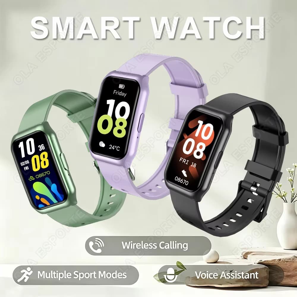 Novo Smartwatch Esportivo para Mulheres e Homens: Chamada Bluetooth, Conexão Wireless, Relógio Inteligente com Múltiplas