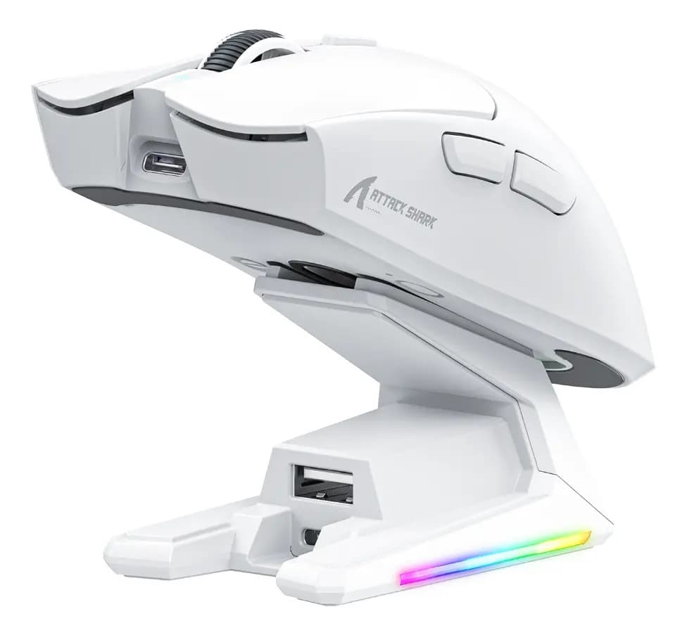 Mouse sem fio 53 g Paw3395pro Attack Shark X1 Carregador Magnético