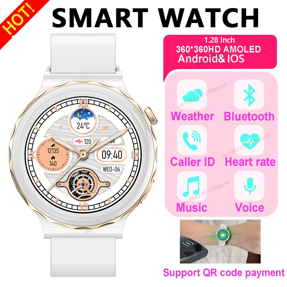 2026 Novo Relógio de Moda Feminino Mini Smartwatch Feminino Relógio Inteligente Masculino Chamada Bluetooth Rastreador