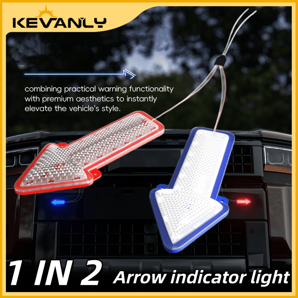 KEVANLY 1 em 2 Módulos de LED com Seta Luz Indicadora para Moto 12V Luz de Marcador Lateral Acessórios para Motos