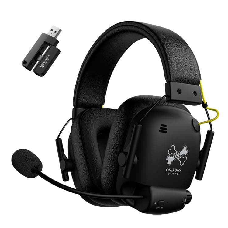 ONIKUMA GT888 Fones de ouvido com quatro modos, Bluetooth 2.4G, fones com fio, headsets para jogos sem fio, fones de