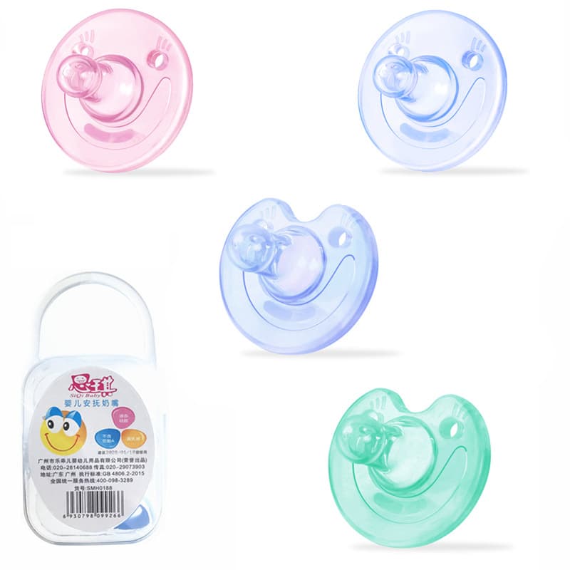 Rosa-Chupeta De Silicone Para Bebê , Plana Bebês Recém-Nascidos No Verão