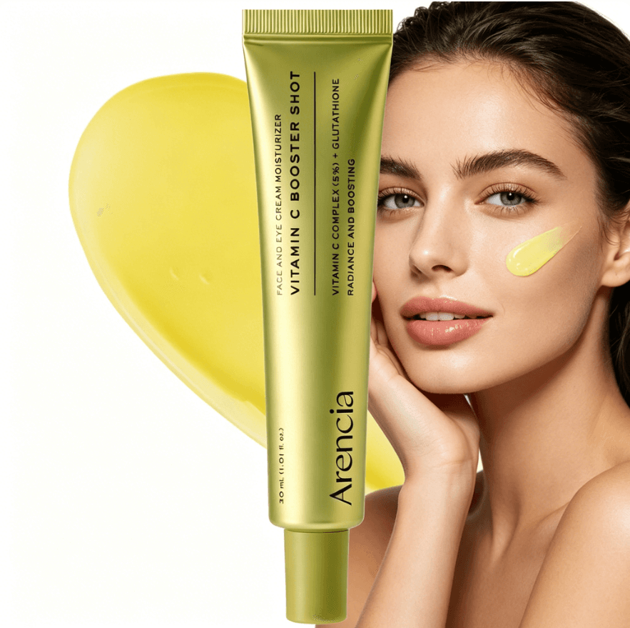 O Soro de Vitamina C, enriquecido com niacinamida e vitamina, reduz eficazmente manchas escuras e tem glutatião para