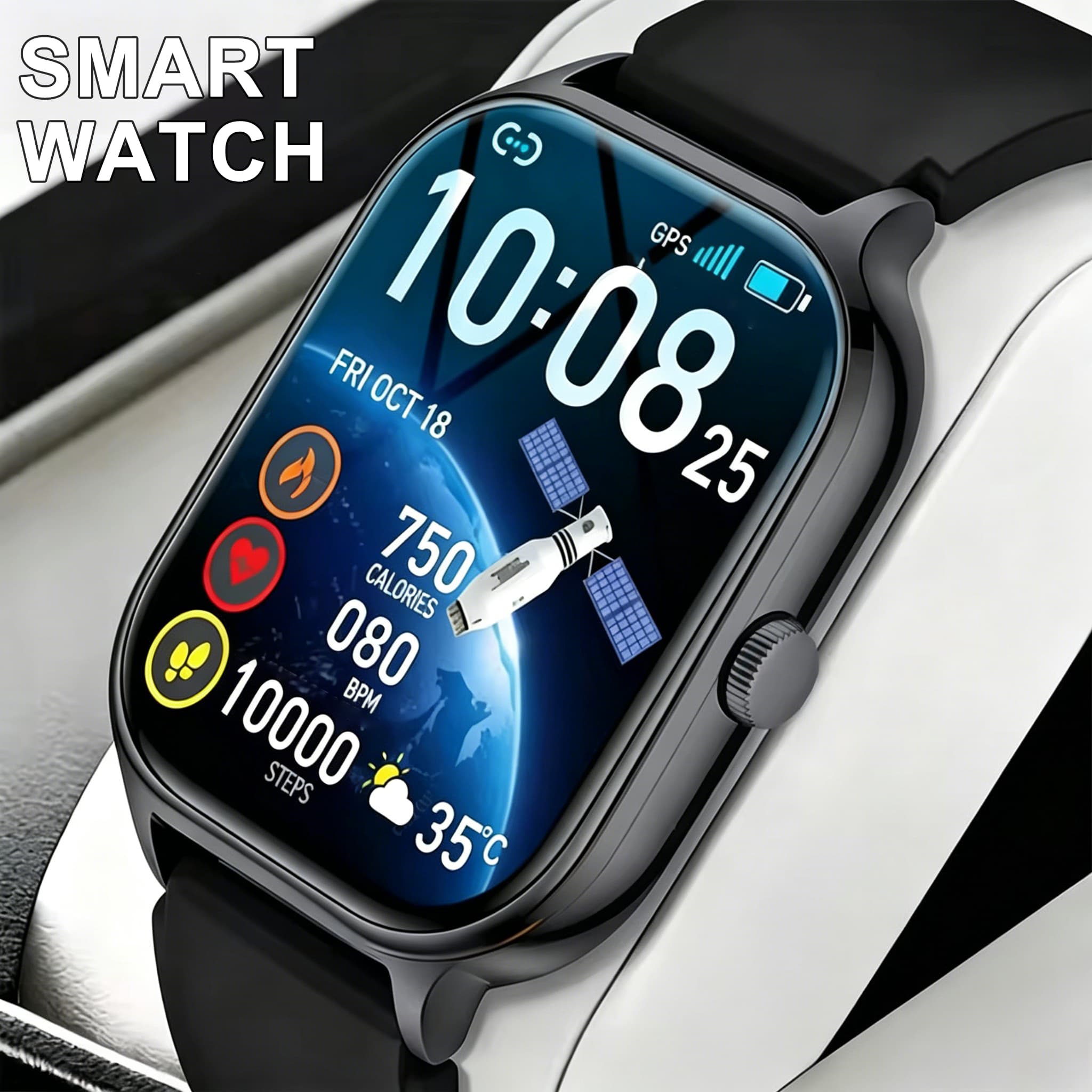 2026 Relógio Inteligente Android IOS 2,01 Tela Colorida Bluetooth Atende Chamadas Relógio Fitness Tracker Smartwatch