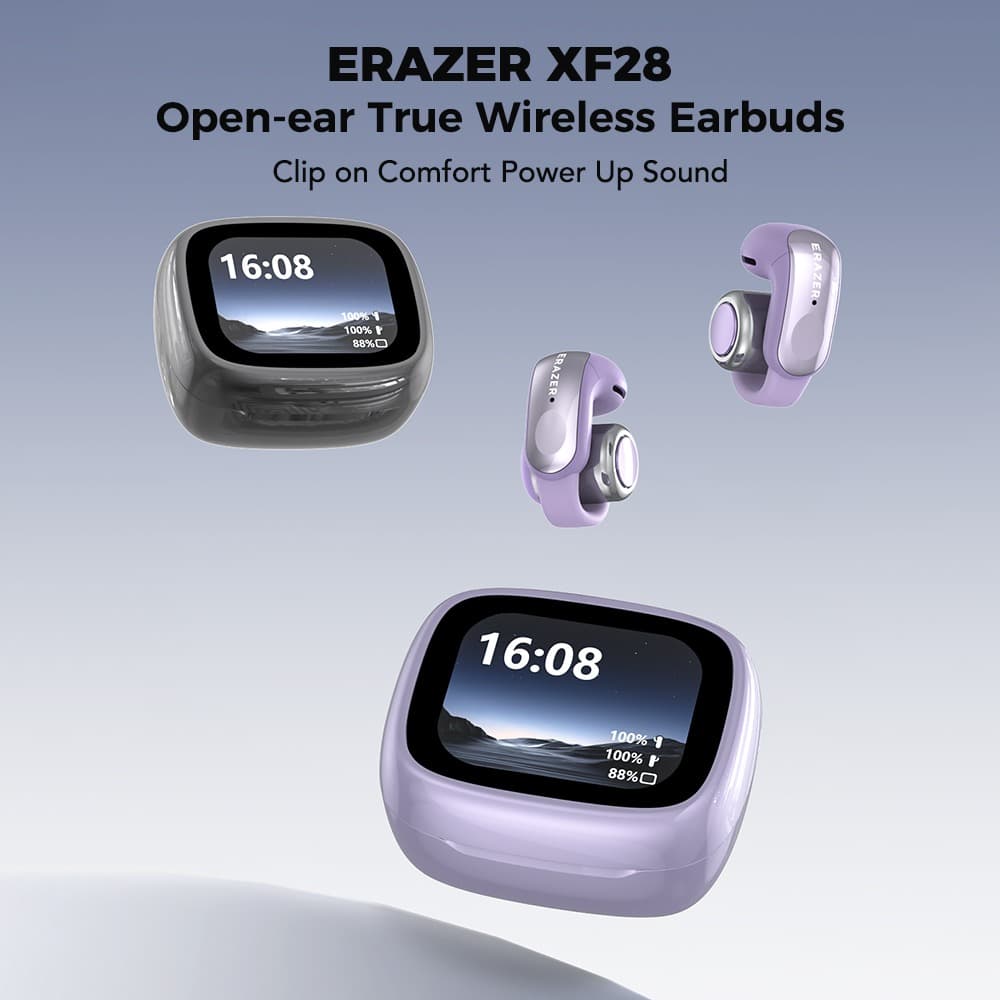 ERAZER XF28 Fones de ouvido Fones de ouvido sem fio Tradução por IA Fones de ouvido Bluetooth Cancelamento de ruído HiFi