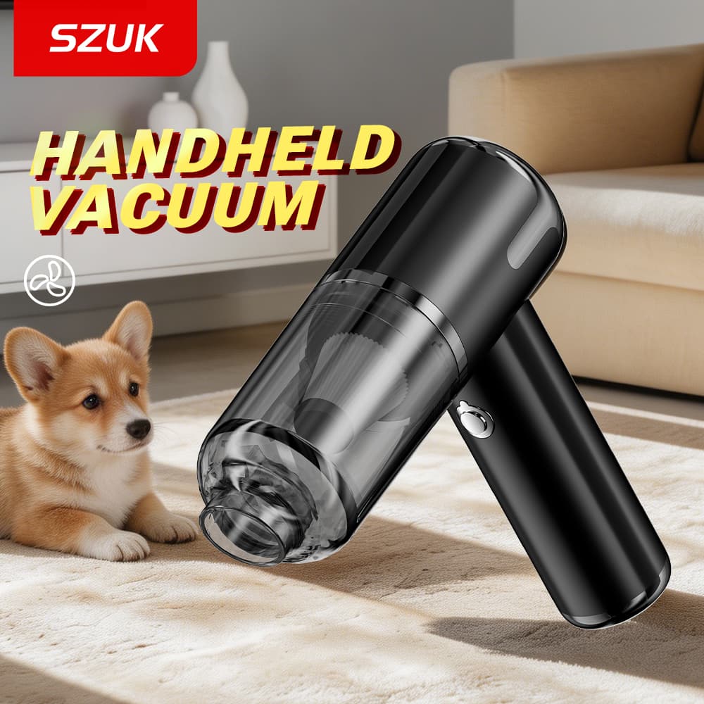 Aspirador de pó portátil sem fio para carro SZUK, mini-aspirador de alta sucção, soprador de ar, secador de cabelo,