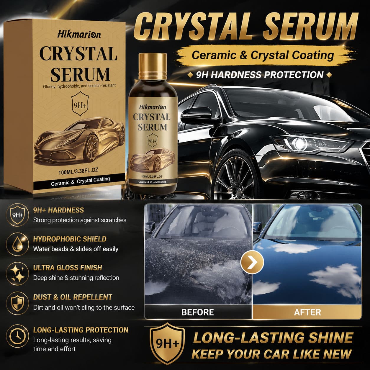 Kit De Proteção Cerâmica Para Selantes De Revestimento De Polimento De Carro Profissional