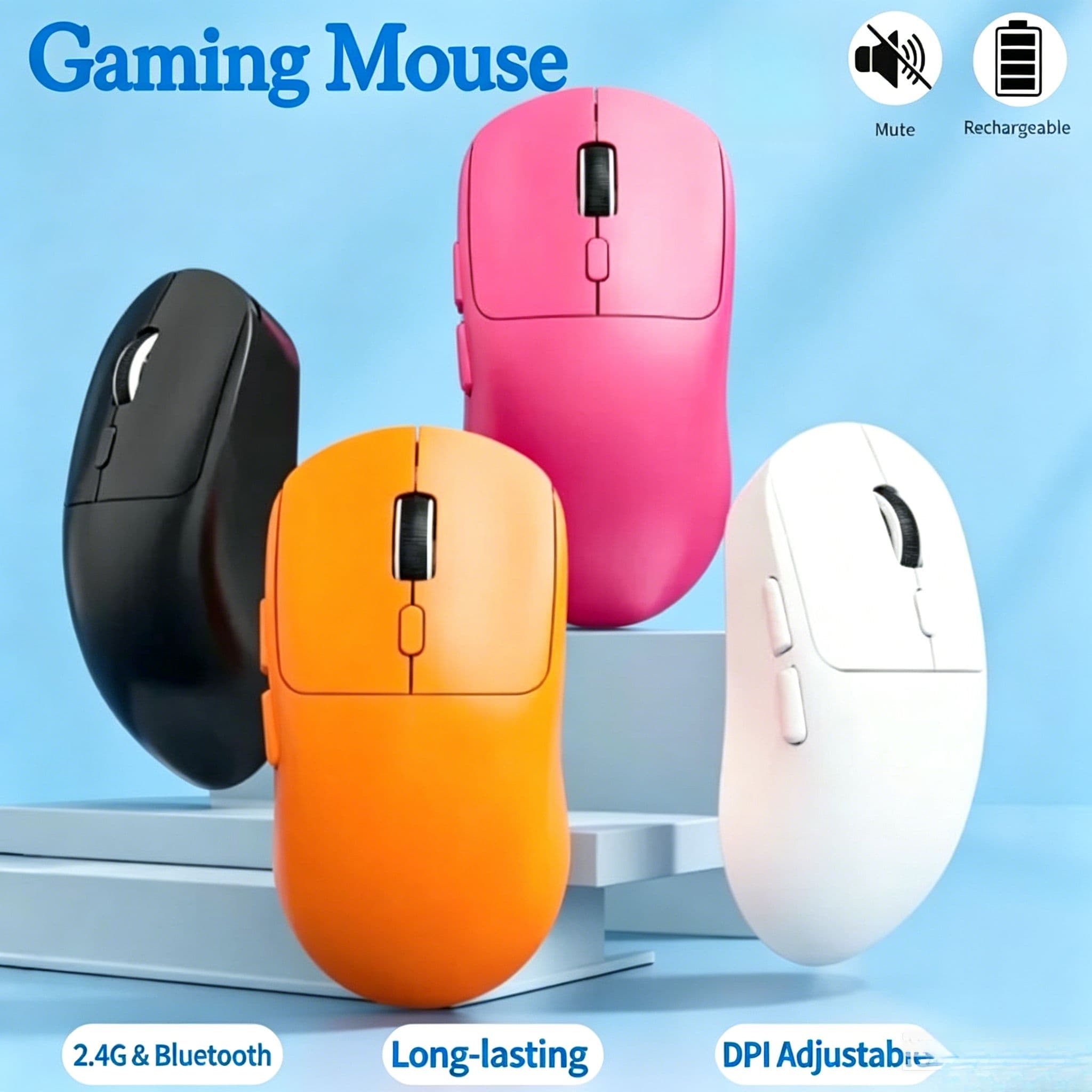 Mouse Sem Fio Tri-Mode M348-Itly , Para Jogos E Escritório , Funciona Com Laptops PCs , Design Universal