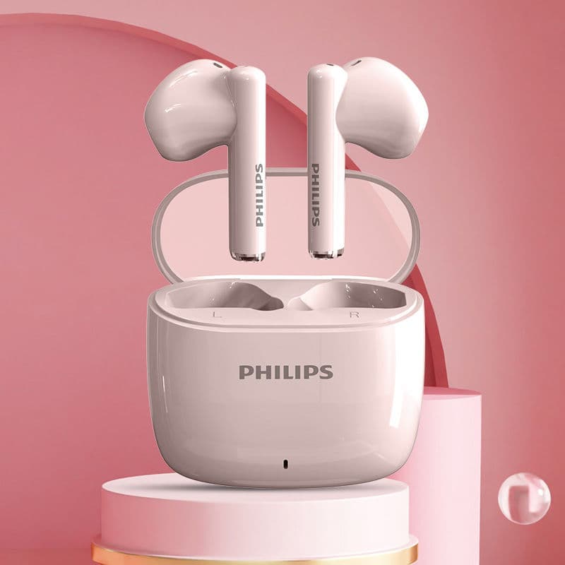 Fones de Ouvido Philips TAT2420, Fones Bluetooth sem Fio, Fones de Ouvido HiFi, Cancelamento de Ruído AI, Ajuste