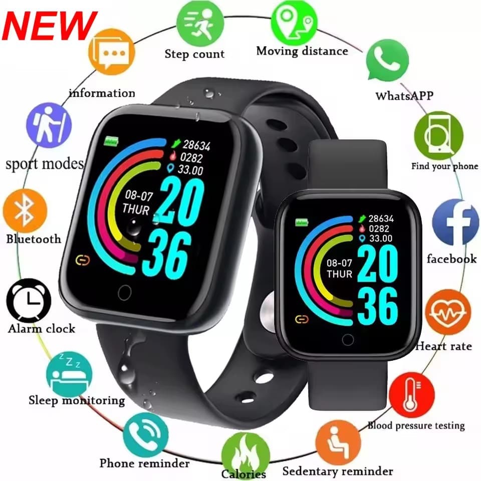 Relógio Inteligente Feminino À Prova D'água, Relógios de Pulso Masculinos, Smartwatch, Relógio Eletrônico, Infantil,