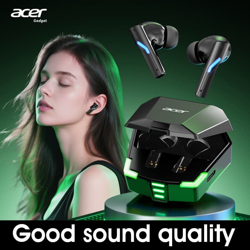 Acer OHR625 Fones De Ouvido Tipo-C Bluetooth Sem Fio Com Microfone Earpods Fone Mems Silicon Clear Calls Display De Ener