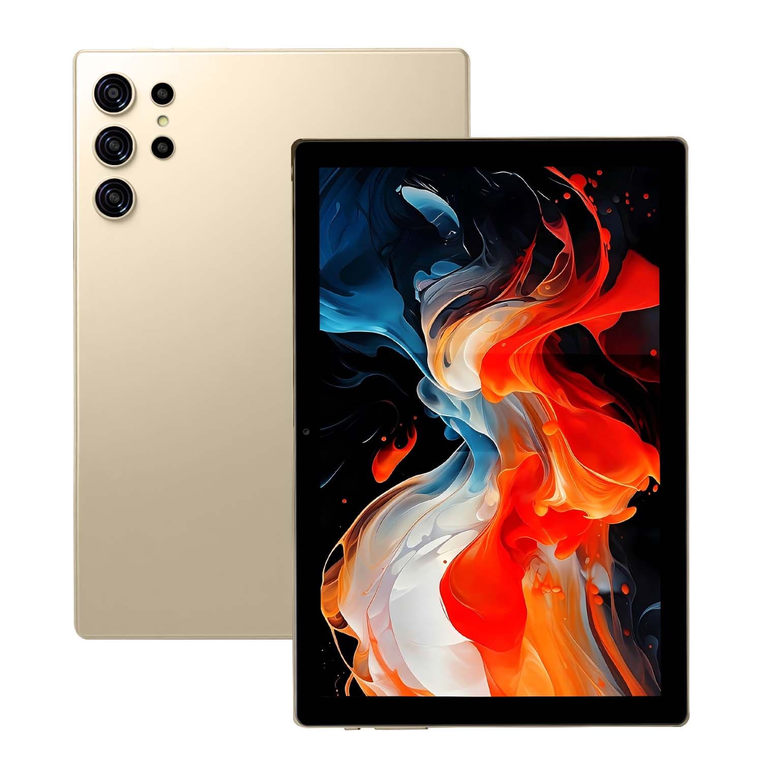 Tablet 10,1 Polegadas Android 15 com slot de memória expansível