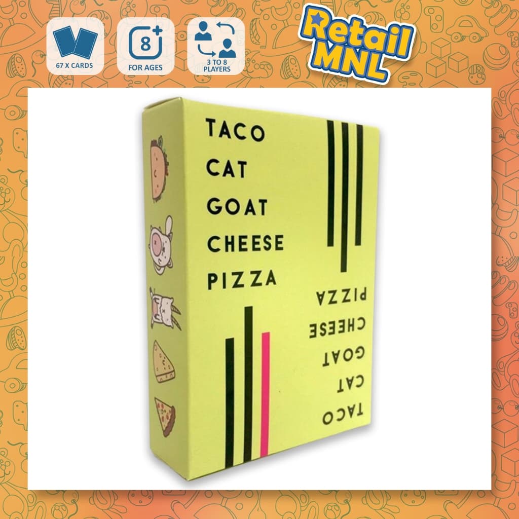 Retailmnl Taco Cat Goat Cheese Pizza Card Game-Jogo De Festa Rápido , Divertido E Simples Para Família , Noite Grupos