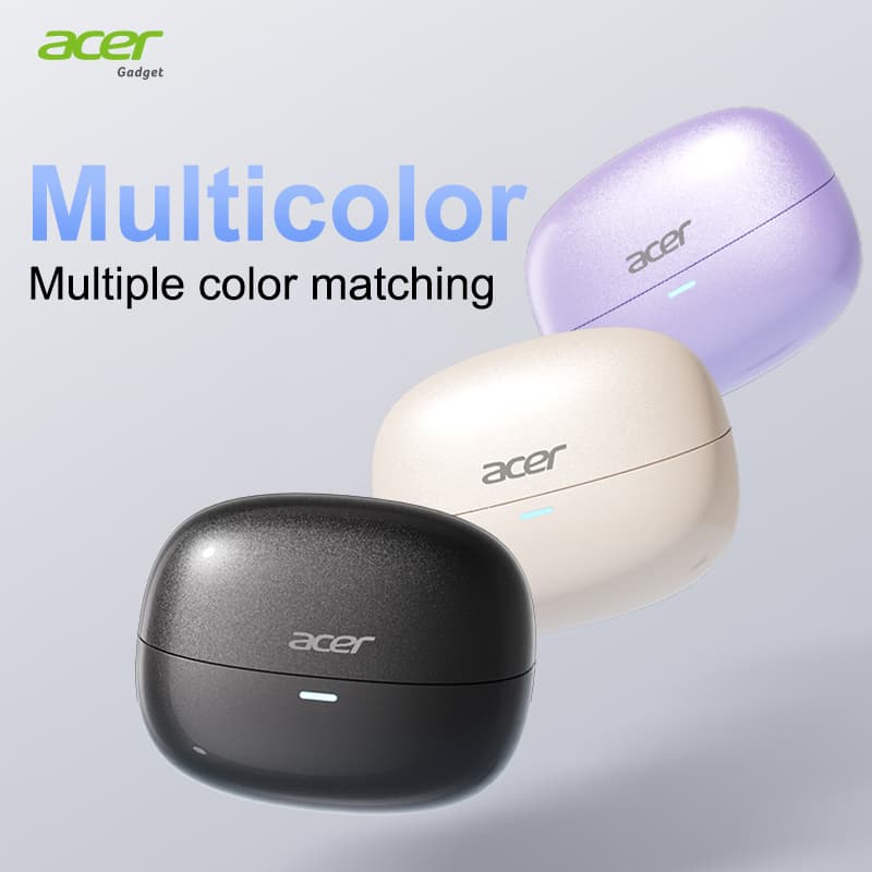 Acer OHR629 Fones De Ouvido Bluetooth Sem Fio Com Microfone Tipo C Clip-On In-Ear TWS 5.4 ENC Chamada Redução De Ruído 2