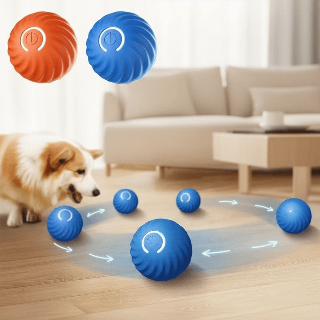  Bola Inteligente Rolante Brinquedo para Cães Brinquedos Automáticos para Treinamento de Cães Brinquedos Automáticos