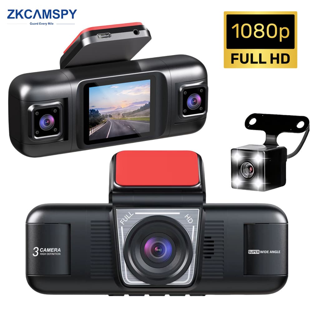 Câmera Veicular 4 Canais com Visão Noturna, DVR 360° para Carro, Gravação em Loop Frontal, Esquerda, Direita e Traseira
