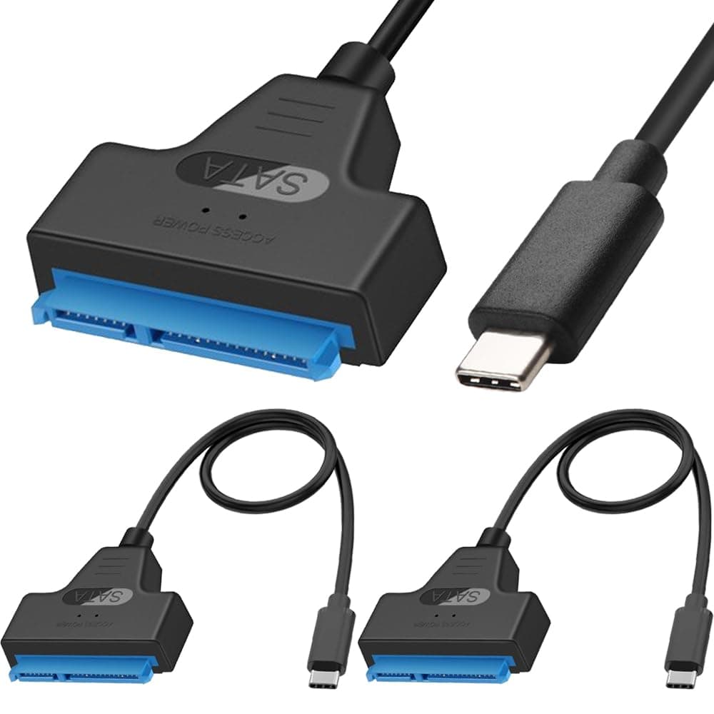 Conversor Sata para Usb 3.0 com Velocidade de 6 Gbps para Hds e Ssds Externos de 2,5 Polegadas, Cabo de 22 pinos