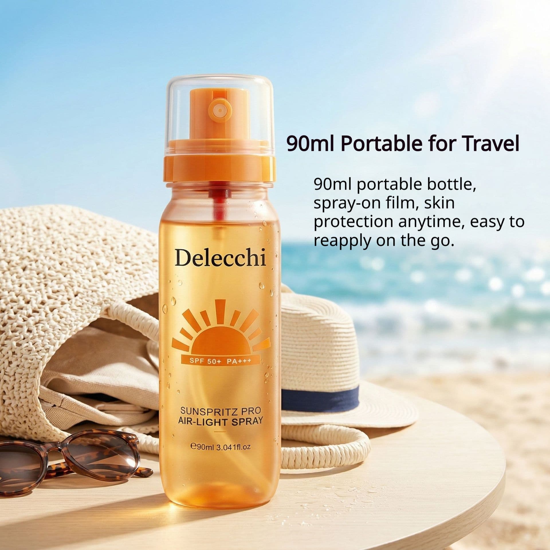Delechi FPS 50+ Protetor Solar Spray Facial e Corporal