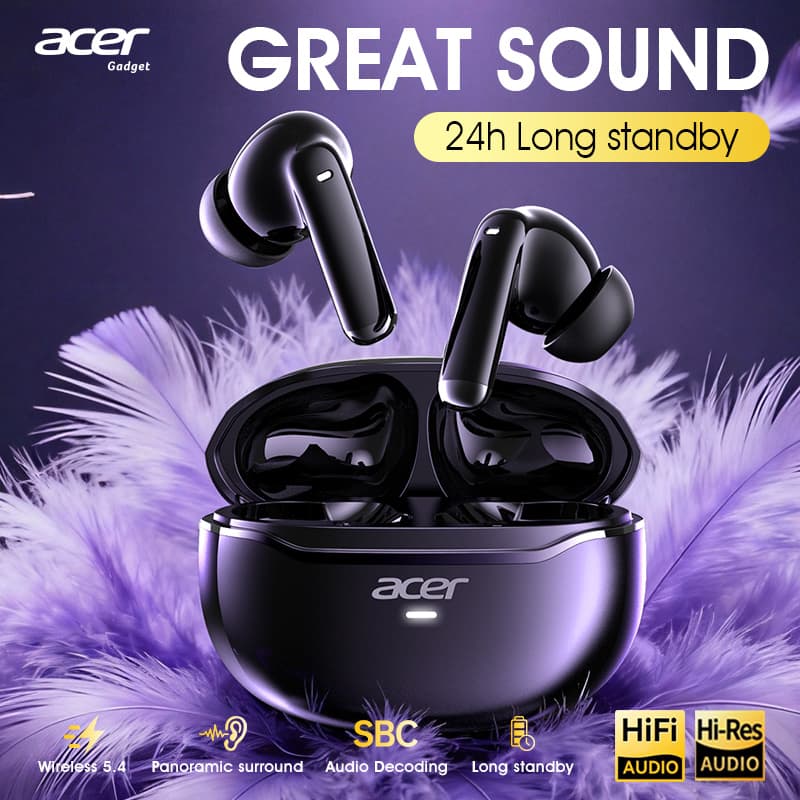 Fones de ouvido Bluetooth Acer OHR623, fones de ouvido sem fio, fones de ouvido, headset com microfone, fone de ouvido,