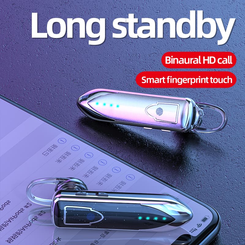 Fones de Ouvido ME-3, Controle por Toque, Fone Único, Fones de Ouvido Bluetooth Musicais de Uso Pessoal para Negócios,