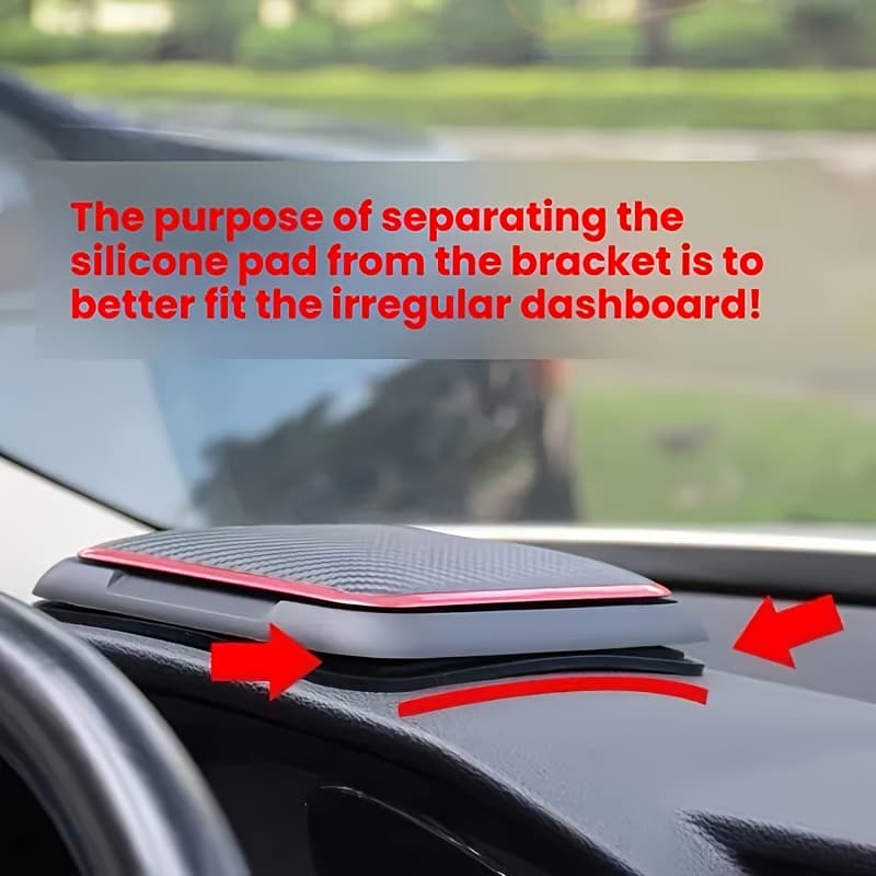Suporte universal de telefone para painel de carro de silicone, tapete antiderrapante adesivo, suporte de navegação AR