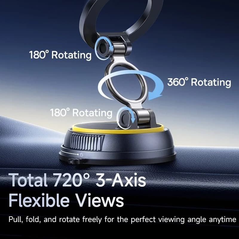 Suporte Magnético Para Telefone Carro 360 ° Rotação Vácuo Forte Sucção Universal