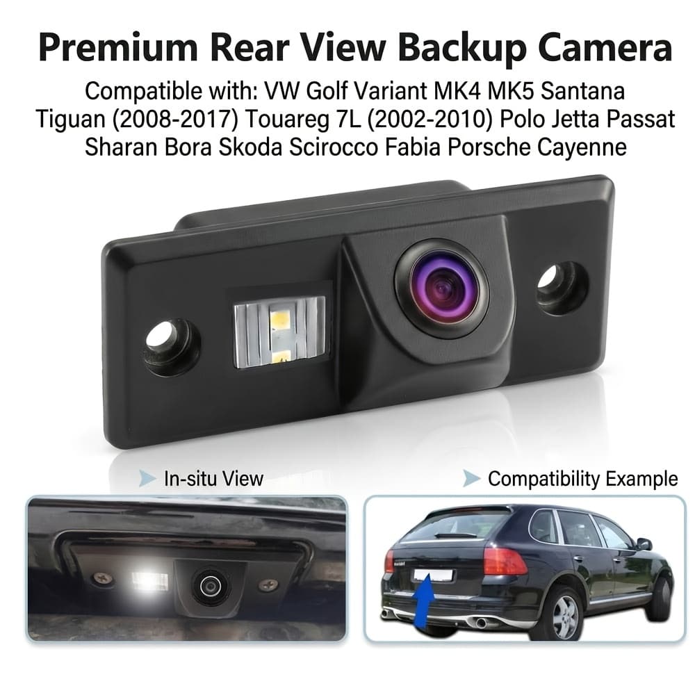 Câmera de visão traseira para carro, câmera de marcha ré para VW Golf Variant MK4 MK5 Santana Tiguan Touareg Polo Jetta