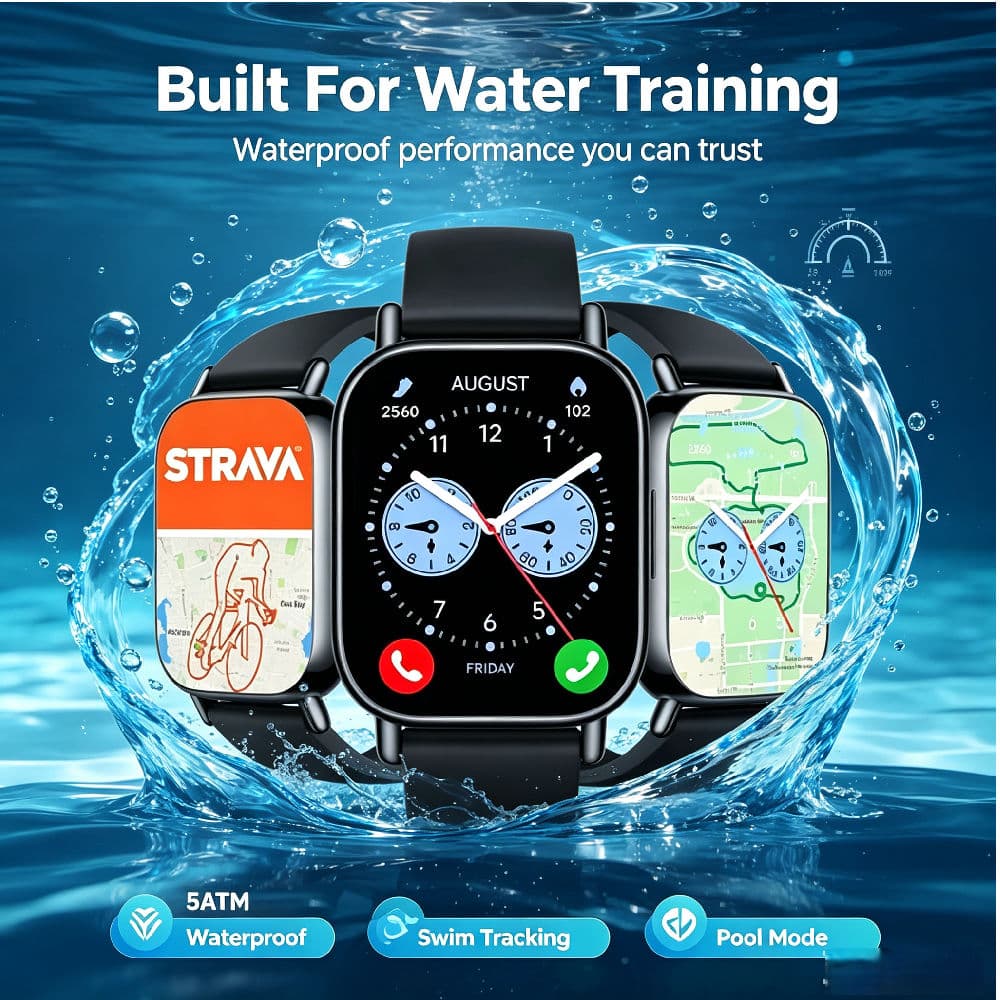 TechLife Smartwatch 2026 Edição Relógio 5 Lite Tela Amoled Versão Global Preto Ouro Presente