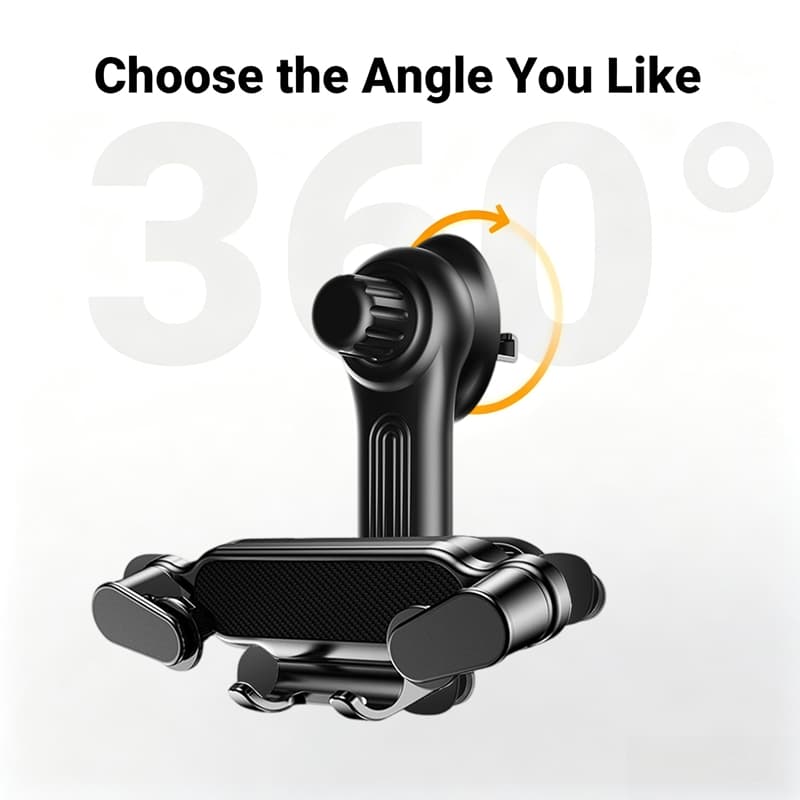 Suporte Universal de Carro para Celular de Gravidade Rotação 360° para Saída de Ar Compatível com iPhone Android
