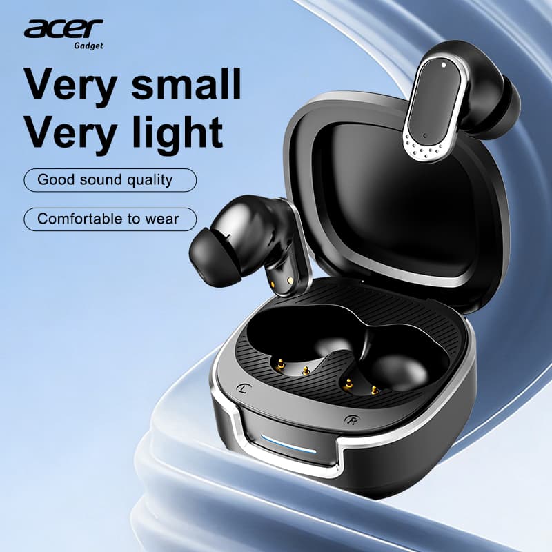 Fones de ouvido Acer OHR751 tipo C, fones de ouvido sem fio, fones de ouvido bluetooth com microfone, earpods, fone de