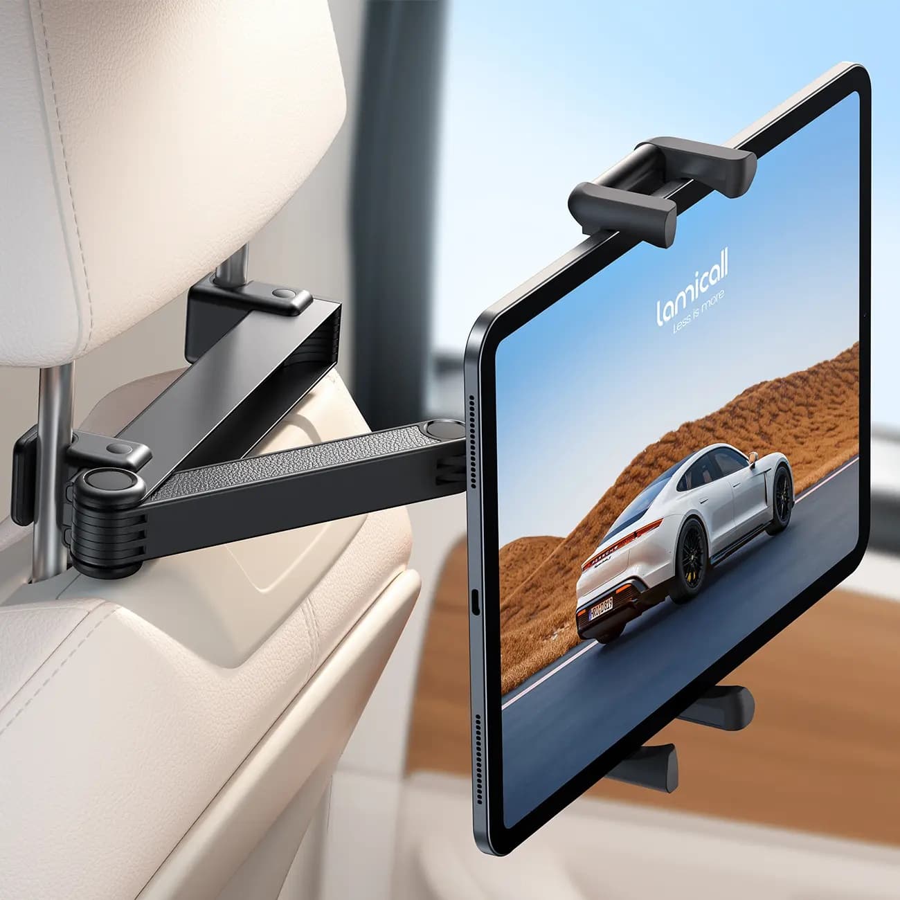 Suporte de Cabeça para Carro Atualizado para Celular/Tablet — Possui Braço Extensível 360° — Compatível com iPads e