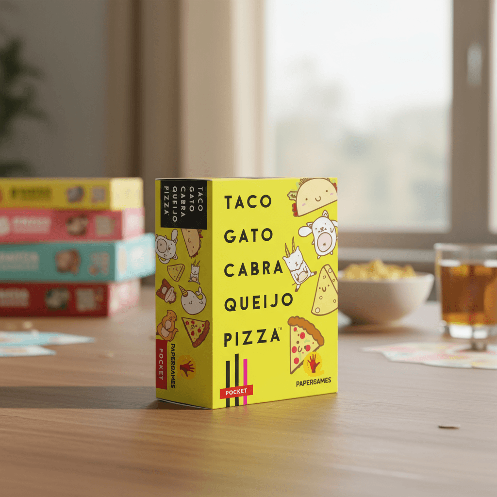  Taco Cat Goat Cheese Pizza Jogo de Tabuleiro Diversão em Família