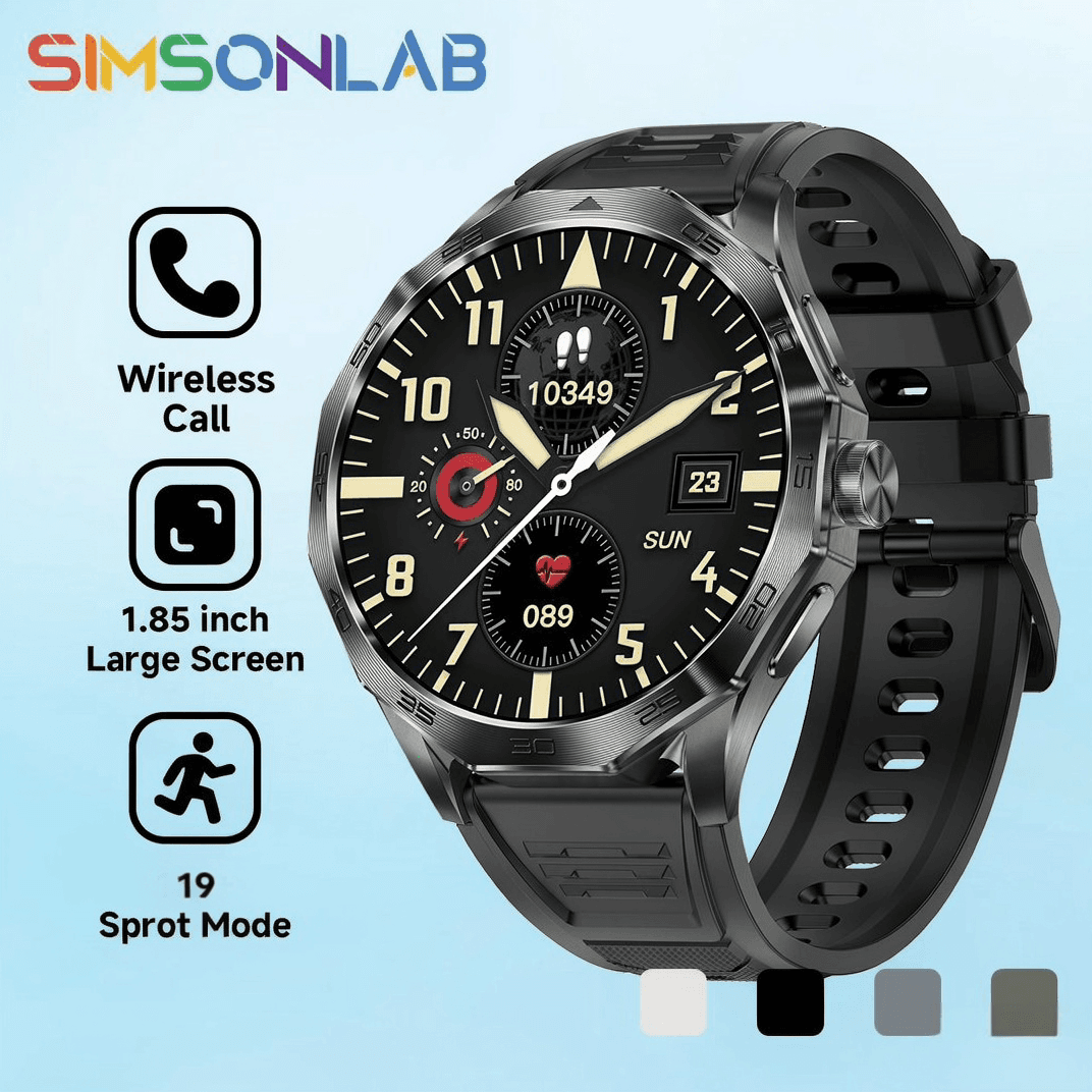 DA03 Smartwatch Relógio Inteligente 1.85 " 360 " Tela HD Bluetooth 5.0 Chamada Esportivo 710mAh Bateria De Longa Duração