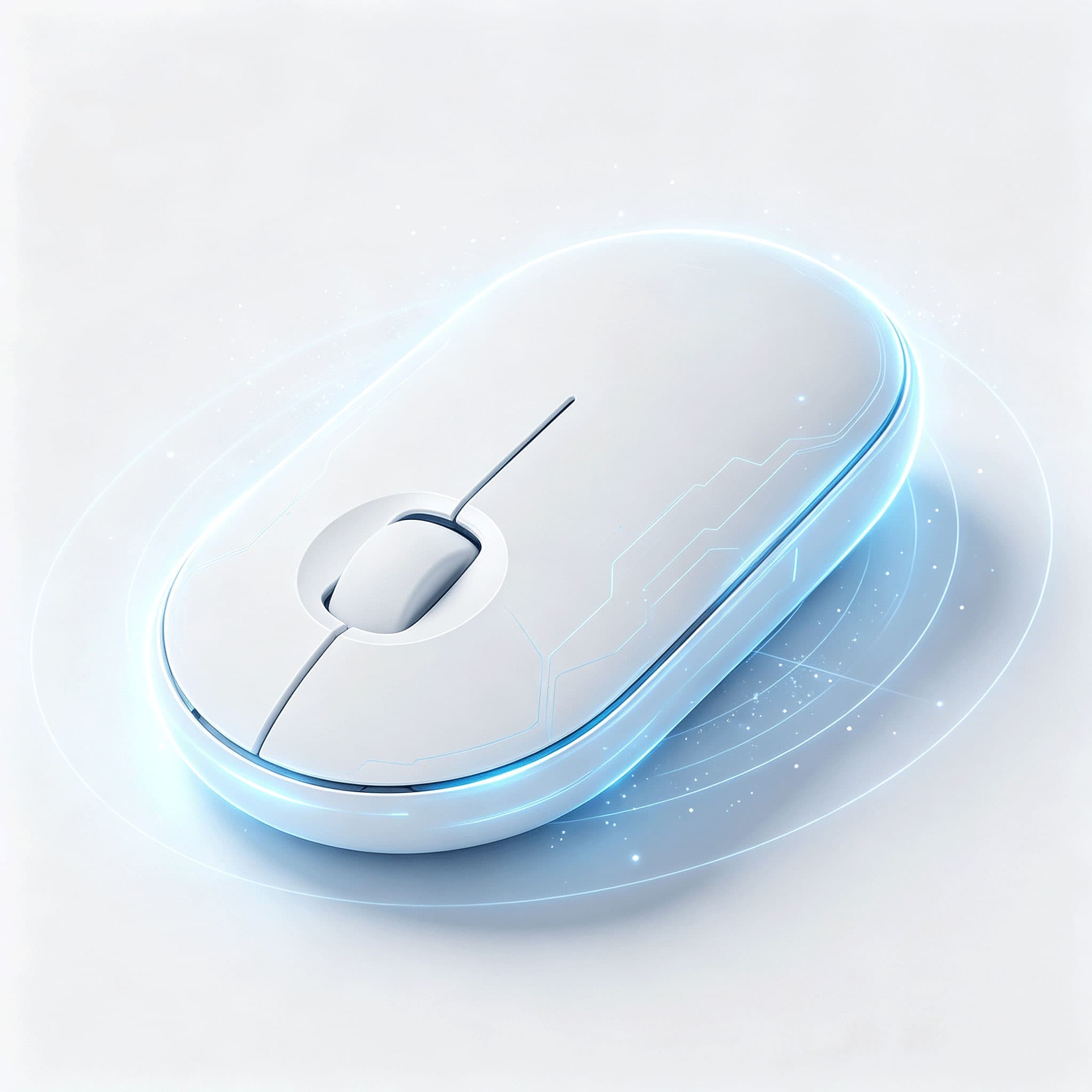 Rato Sem Fio Silencioso e Compacto, Mouse Sem Fio 2.4G Ergonômico e Ultra-Leve com Receptor USB para Portátil, PC,