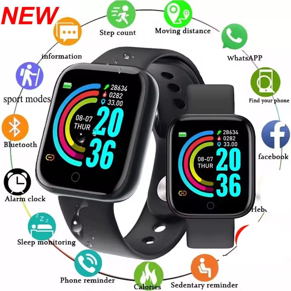 Smartwatch Relógio Inteligente Feminino À Prova Dwaterproof Água Relógios De Pulso Masculino Digital Eletrônico Crianças