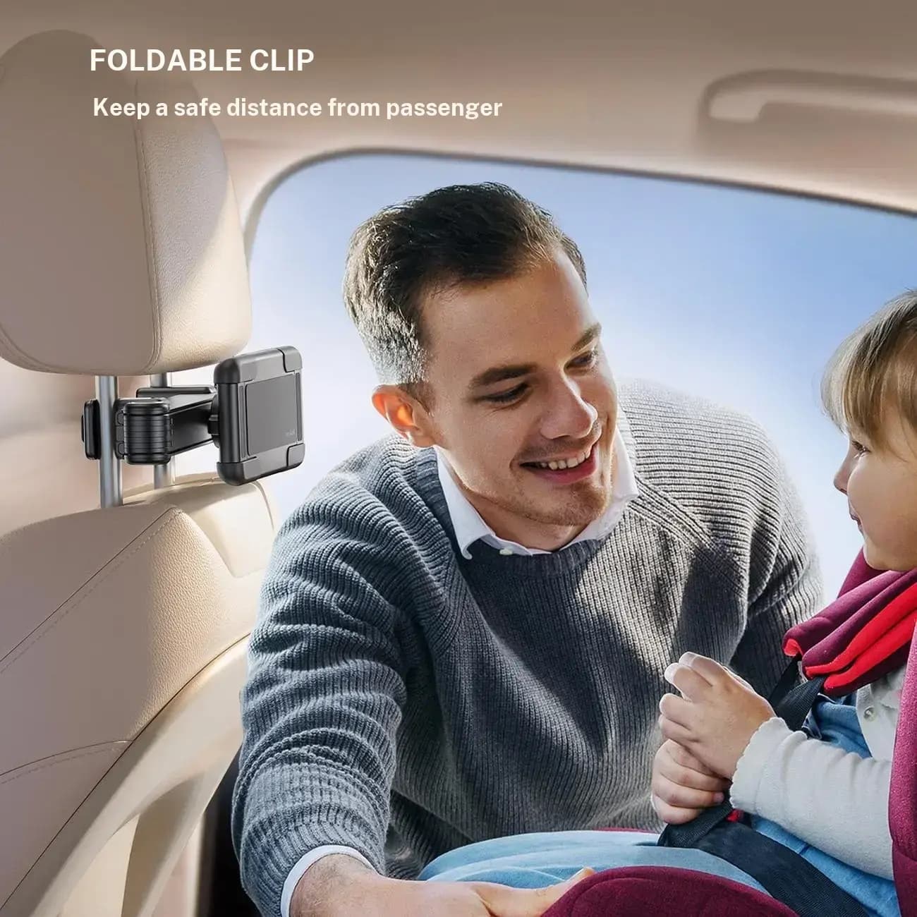 Suporte Universal Giratório 360° de Cabeça para Carro para Tablets/Celulares de 4,7 a 13 polegadas — Compatível com