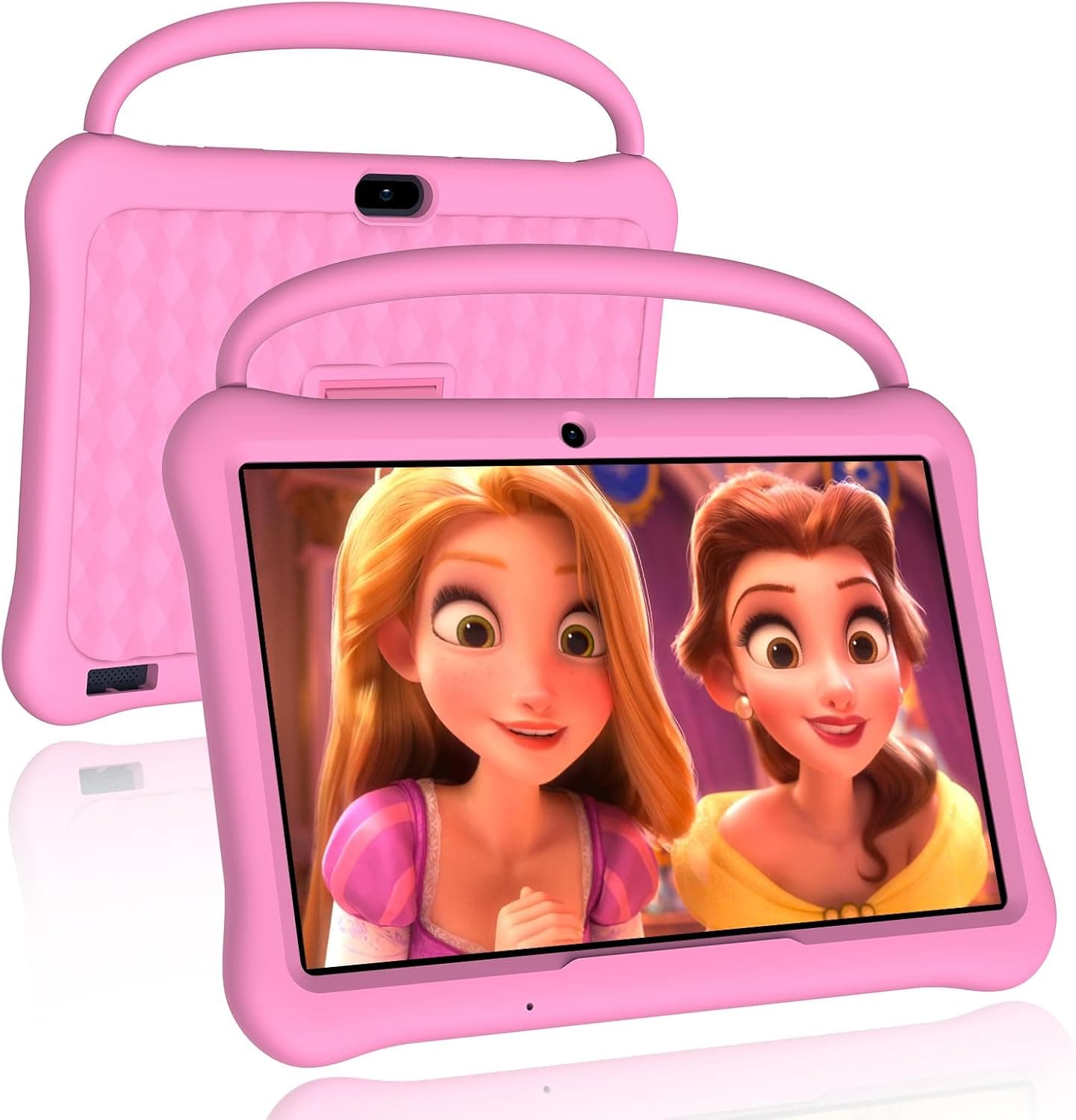 Tablet Android 10 polegadas para crianças, tablets com suporte manual 64GB, controle parental, tablets educacionais para