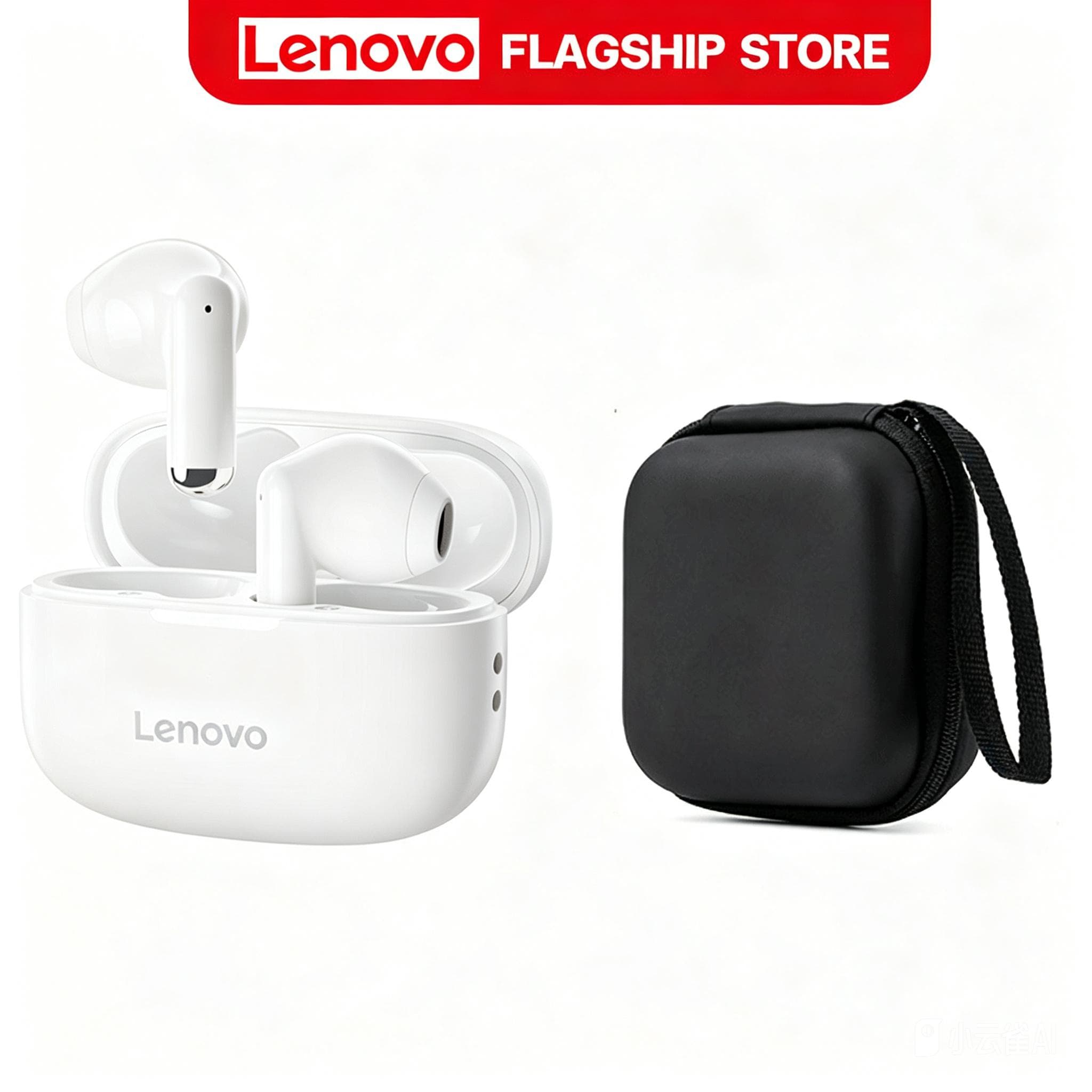 Fones de ouvido Lenovo EA110 Bluetooth sem fio, fones de ouvido multifuncionais com bateria de longa duração, fones de