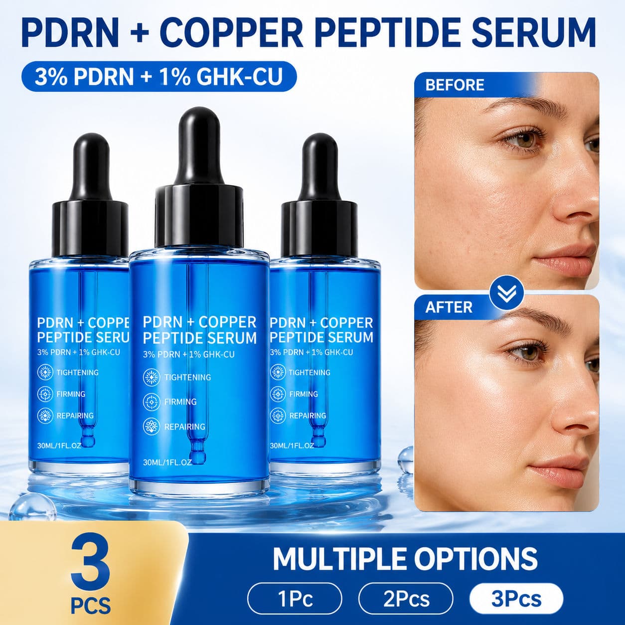 Profissional de Tris 30ml – Anti-idade, Ilumina a Pele Opaca, Suaviza Rugas Finas para Todos os Tipos de Pele
