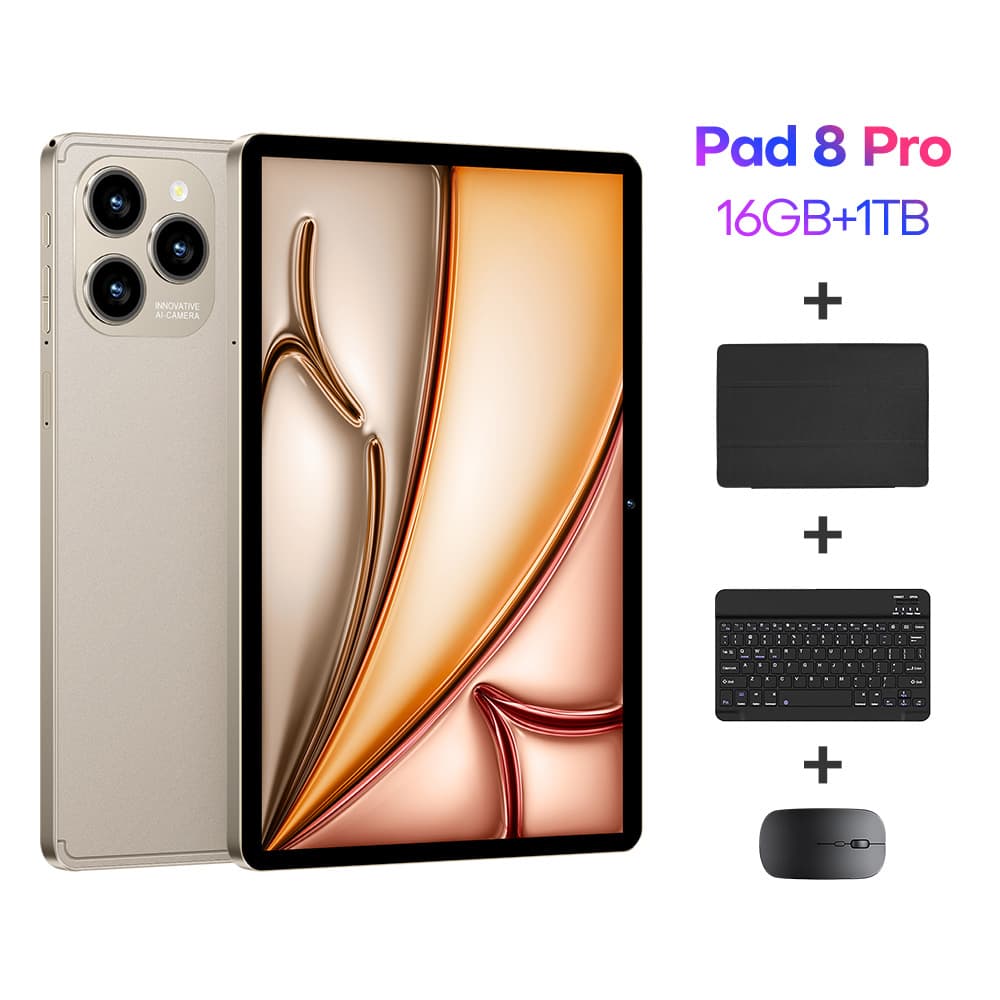 Novo tablet Android de 11 polegadas, armazenamento de alta capacidade, câmera HD, tablet portátil com PC, teclado e