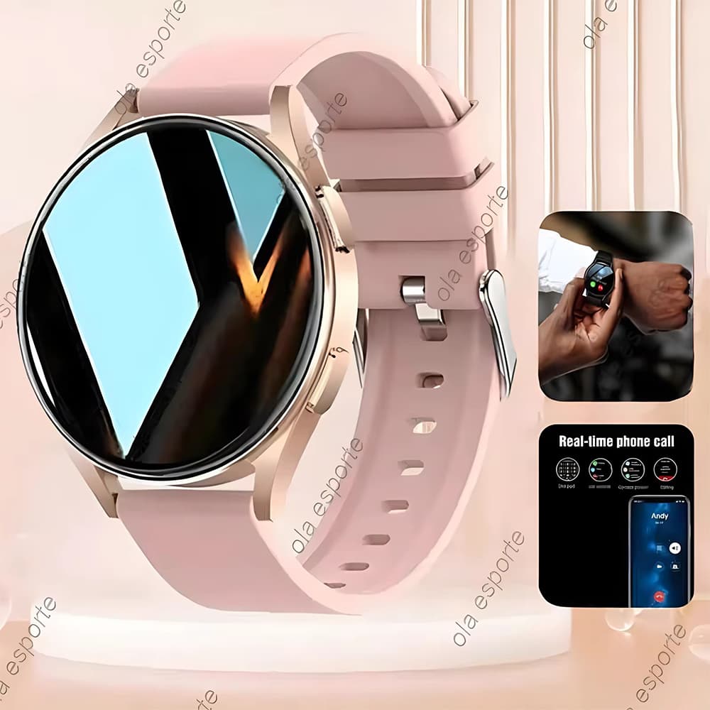 2026New Feminino Relógio Inteligente 7 Homem Tela Oled Bluetooth Chamadas Monitor De Saúde DIY Enfrenta SmartWatch 6 Pro