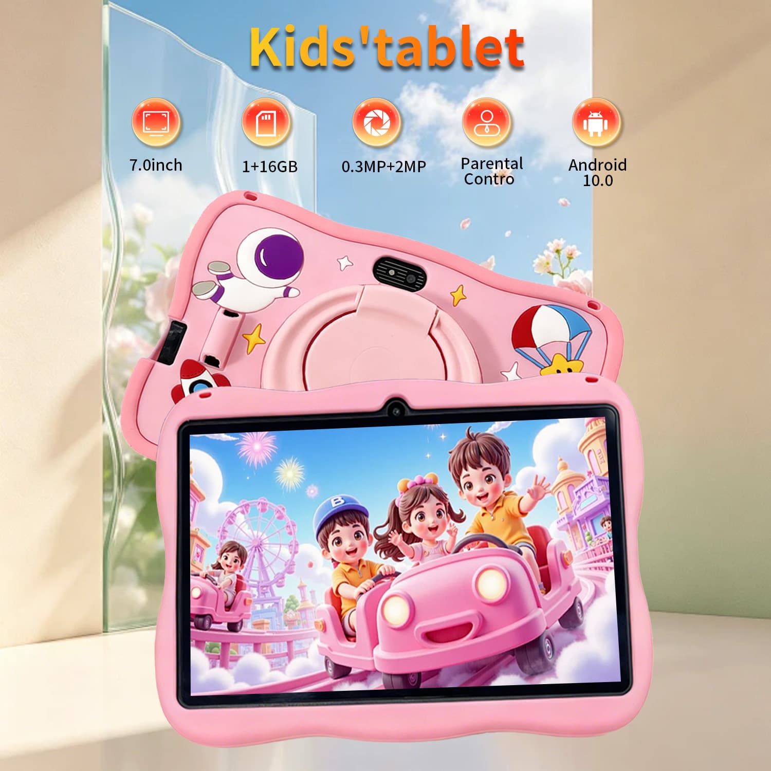 Tablet Wi-Fi Bluetooth Android 7 Polegadas 1 Gb + 16 Para Crianças Aprendendo